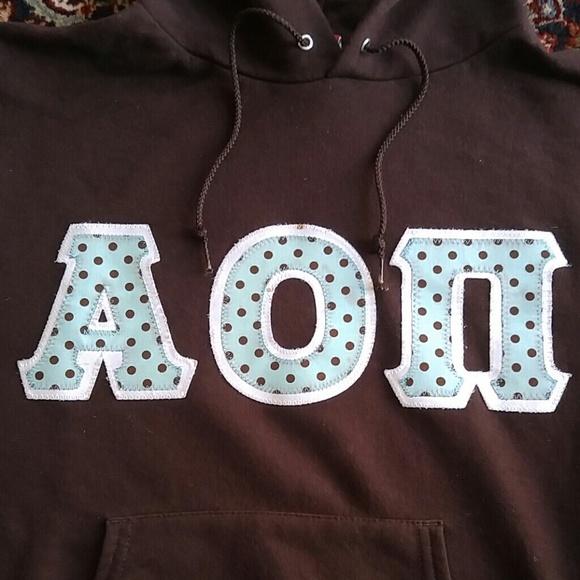 AOPI Letters Champion Hoodie - Picture 2 of 8